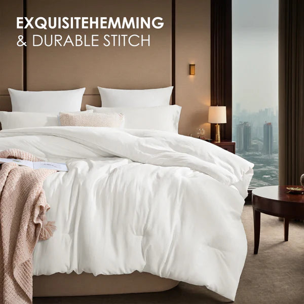 All-Season Oversized Solid Plump Duvet - Premium Durable Comforter With Enhanced Warmth. This Thick Winter Quilt Insert Provides Year-round Comfort, Making It An Ideal Christmas Gift For Daily Use.