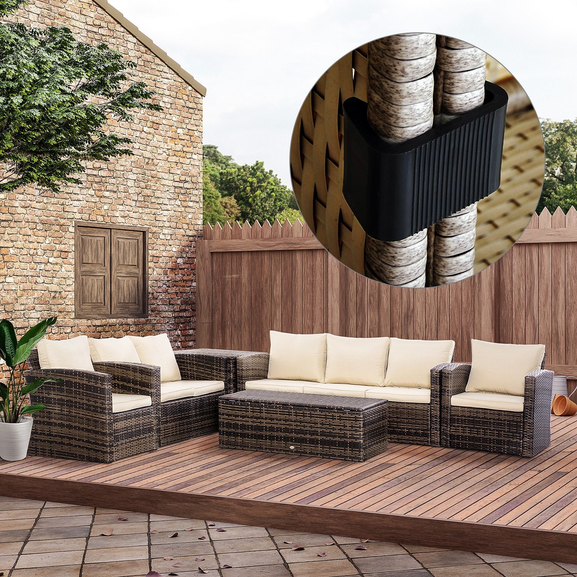 Furniture Clips, Outdoor Sectional Couch Connectors, Wicker Furniture/Chair Clamps for a Module Patio Sofa, Set of 10