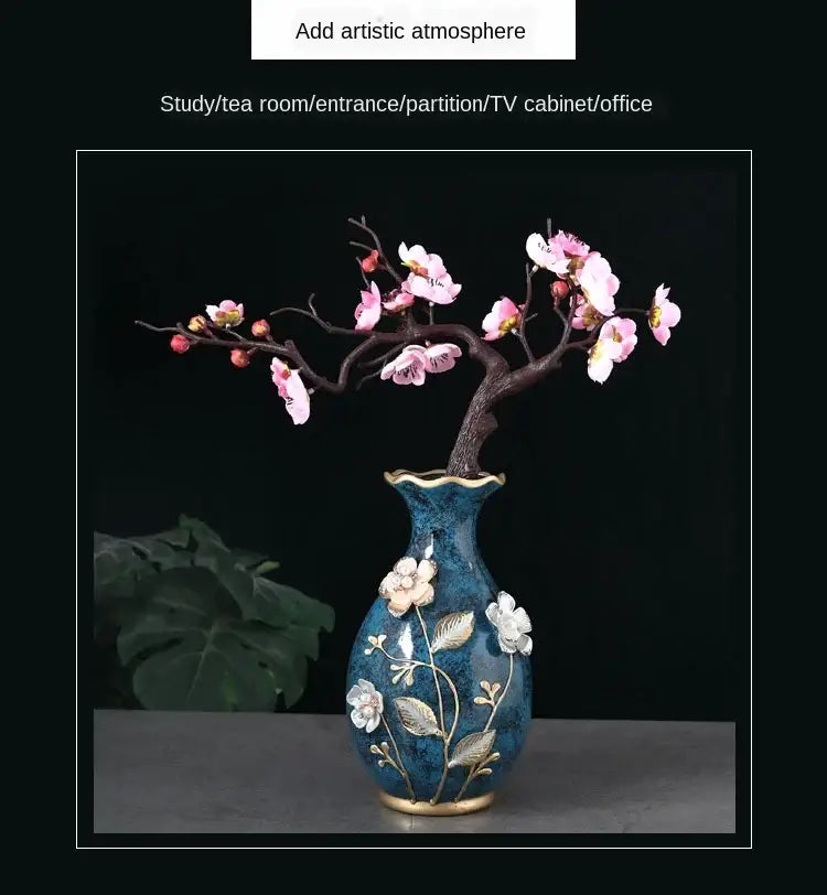 3D Ceramic Vase for Dried Flowers