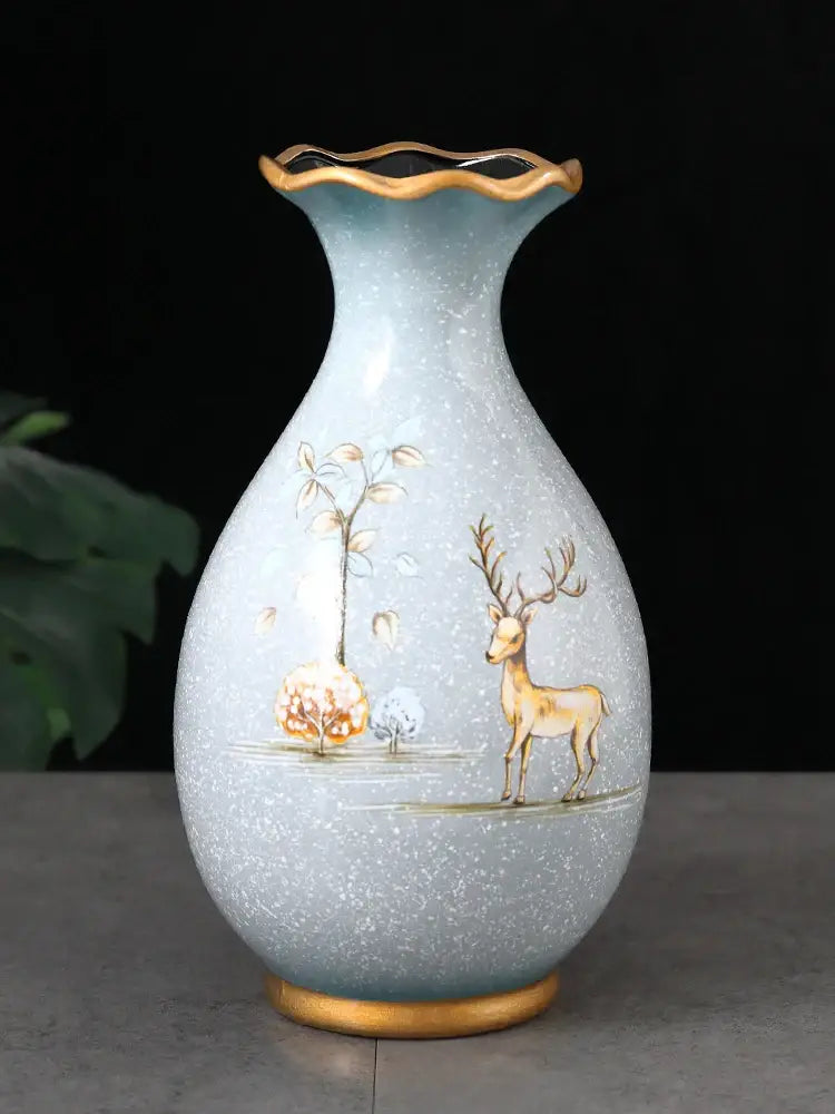 3D Ceramic Vase for Dried Flowers