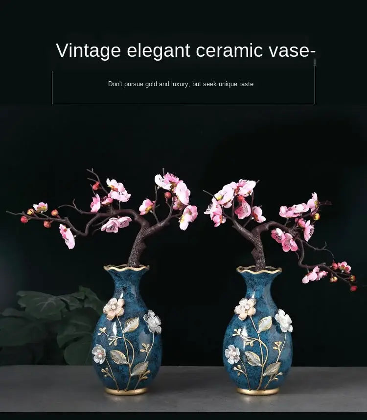 3D Ceramic Vase for Dried Flowers