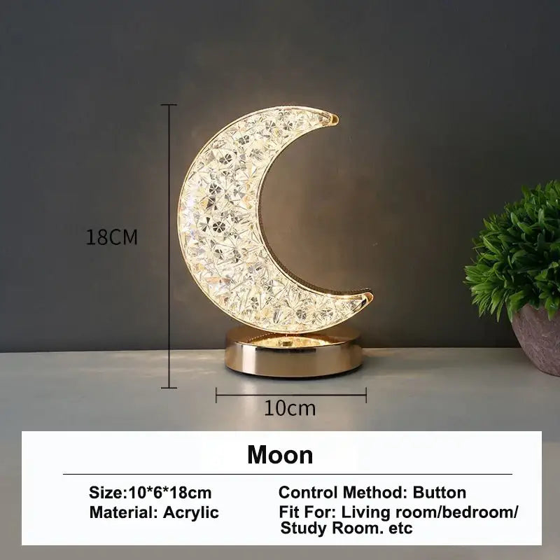 3D Moon Light USB Bedside Lamp