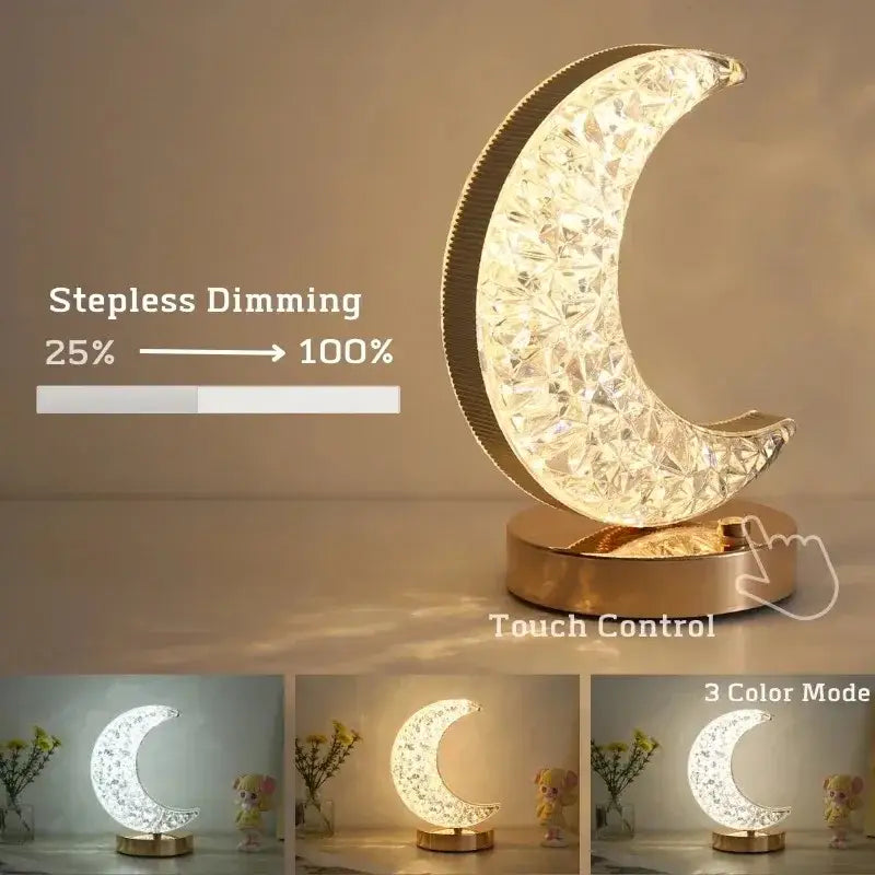 3D Moon Light USB Bedside Lamp