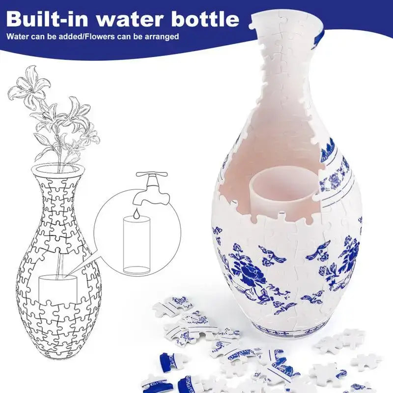 3D Puzzle Vase Building Set