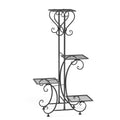 4-Tier Metal Plant Stand Indoor Outdoor
