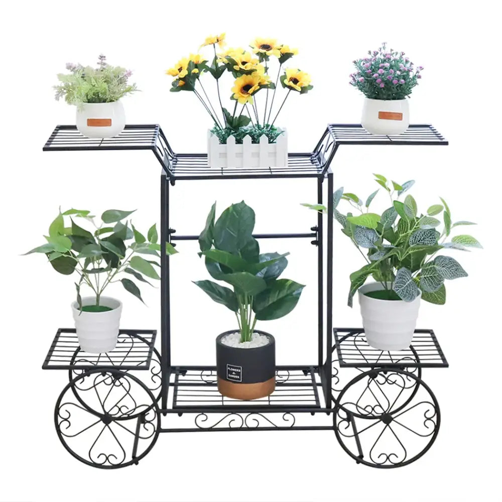 6-Tier Metal Plant Stand Indoor Outdoor