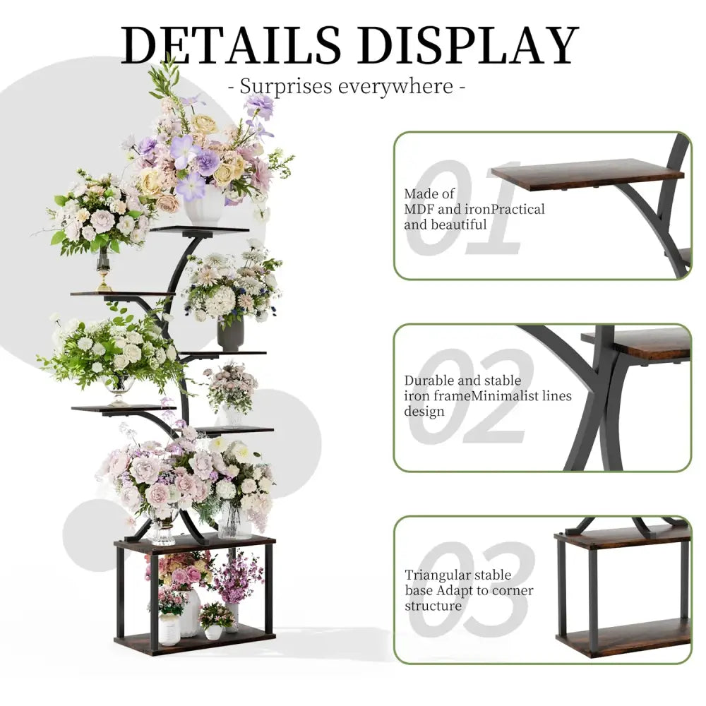 7 Tier Plant Stand Rack