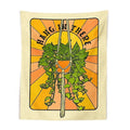 70s retro botanical tapestry wall hanging for bedroom decor