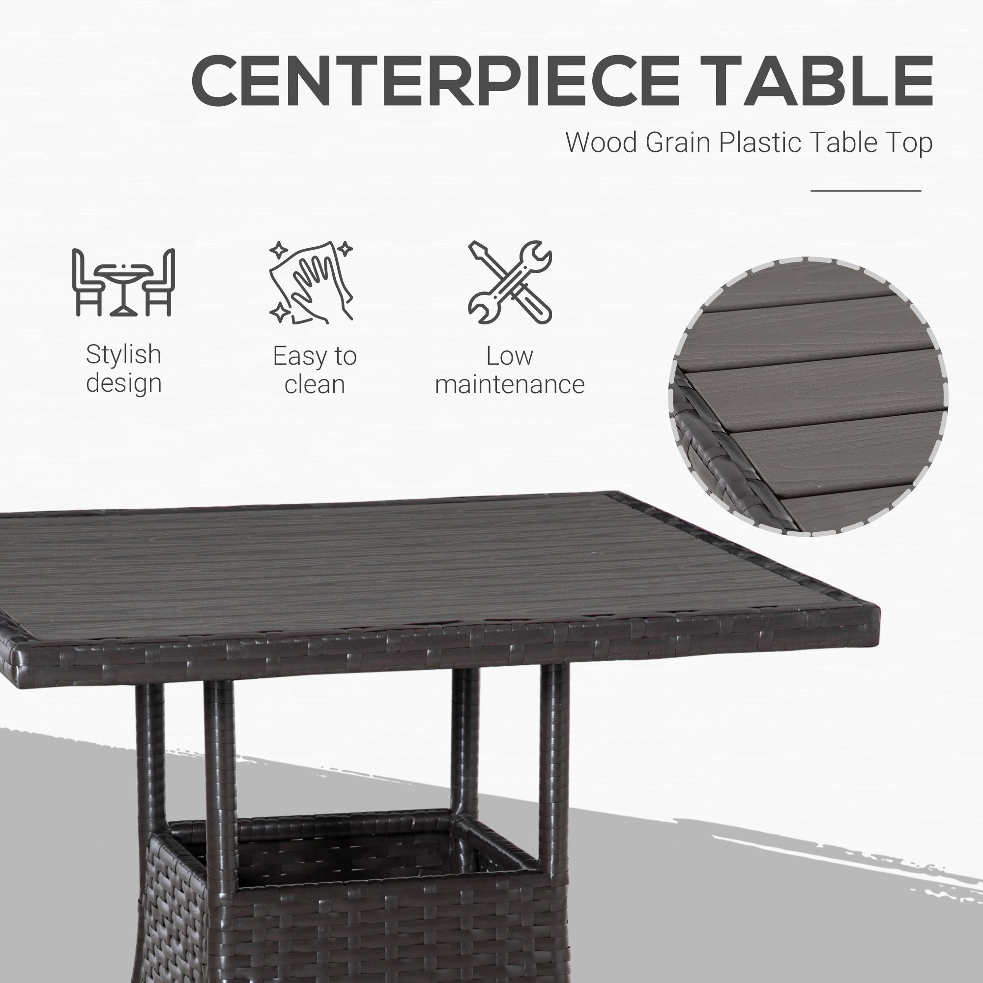 3 Piece Patio Bistro Set