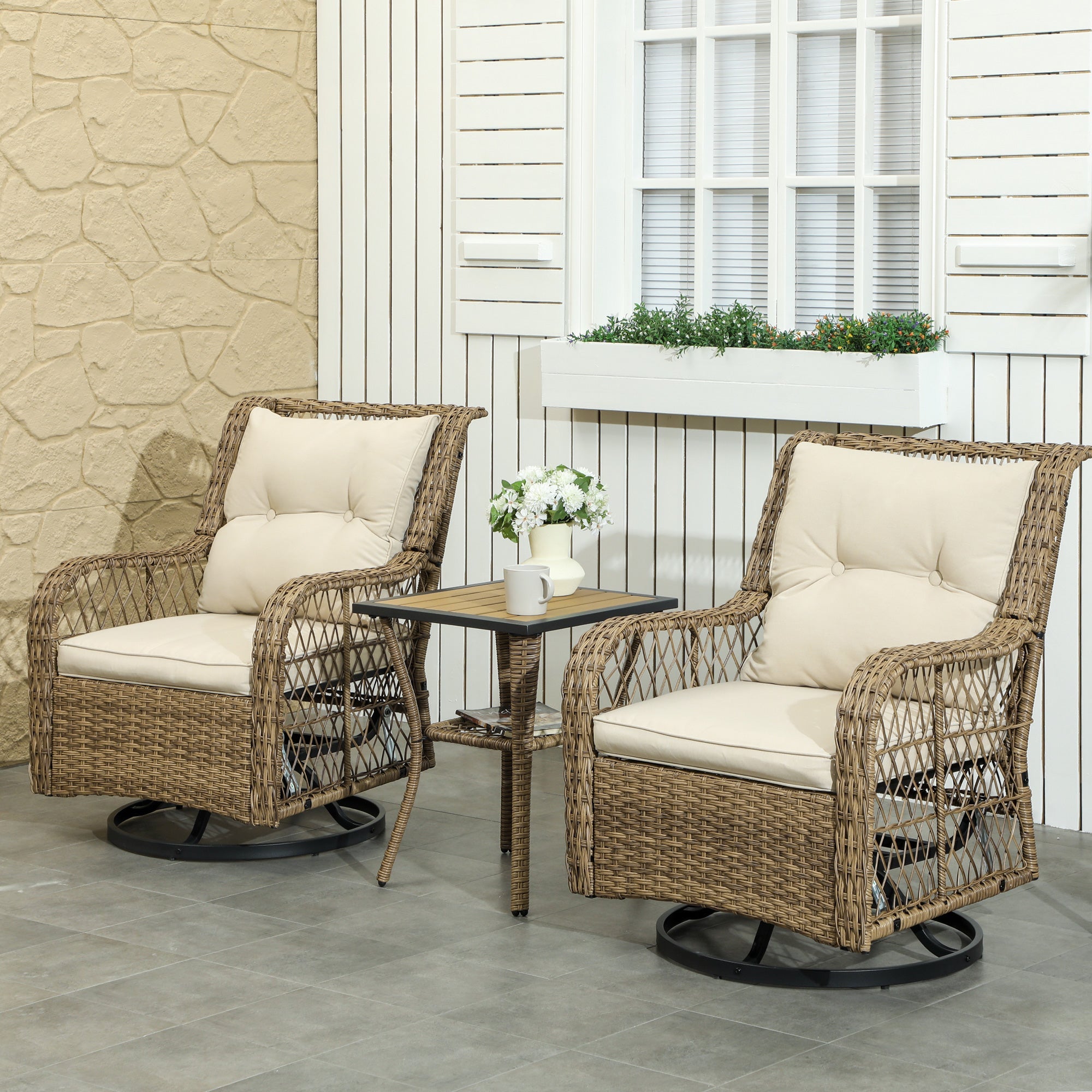 3 Piece Outdoor Bistro Set