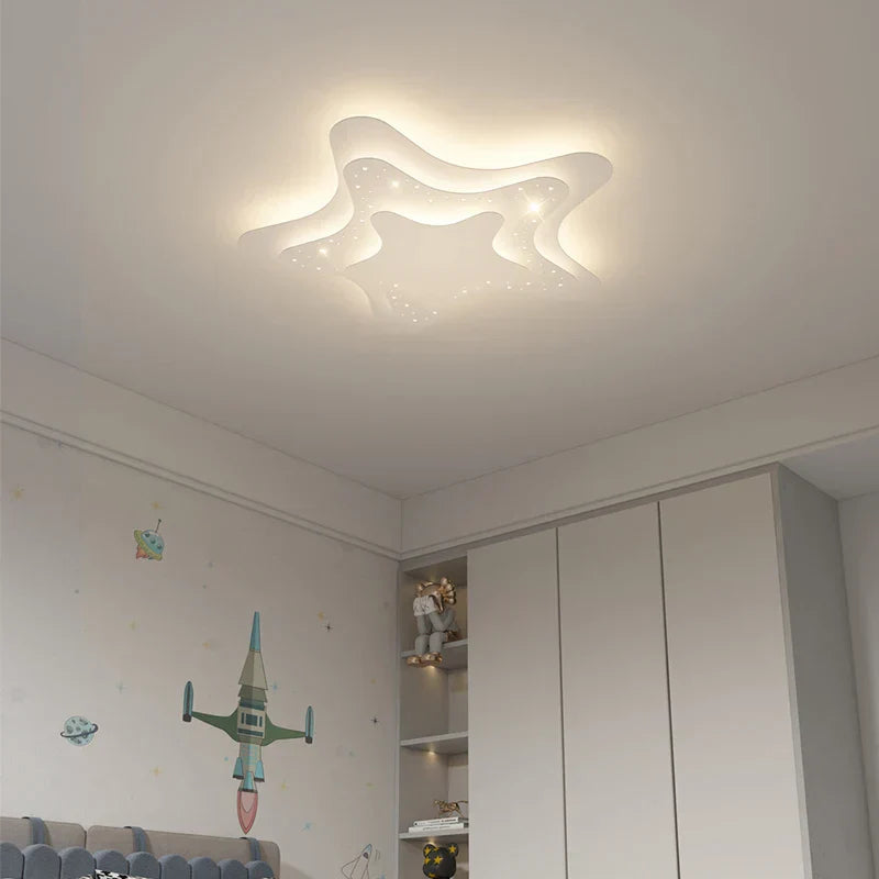 ثريا DecorBites™ LED لغرف الأطفال - مصباح سقف بتصميم النجوم والقمر لغرف النوم والحضانات