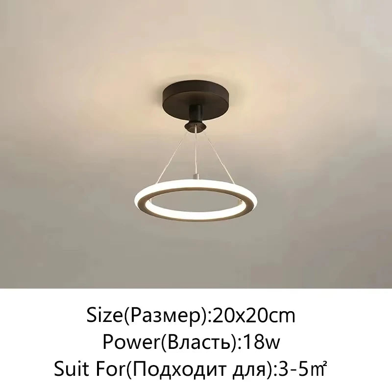 Nordic Minimalist Metal Pendant Light Chandelier