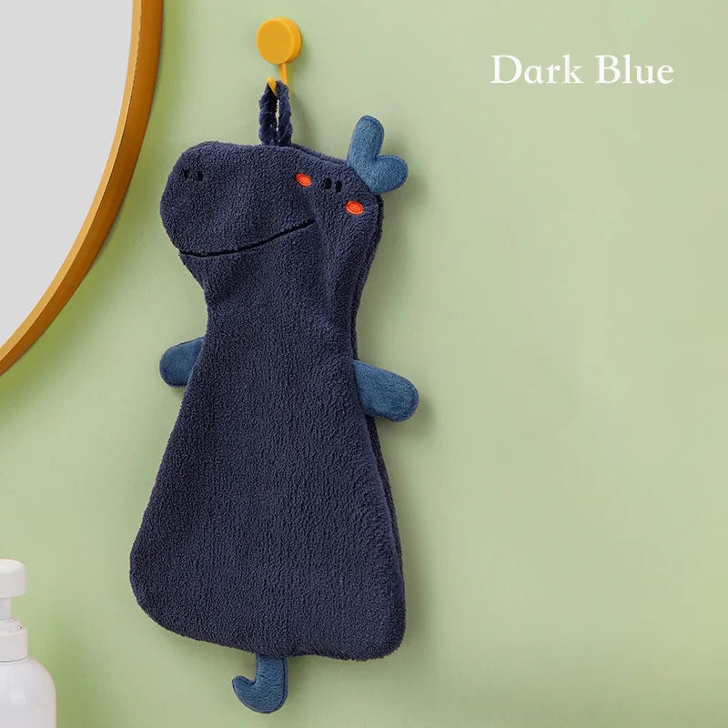 DecorBites™ Double-layer Coral Velvet Hand Towel: Absorbent, Quick Dry, Skin-friendly Kitchen Bathroom Towels