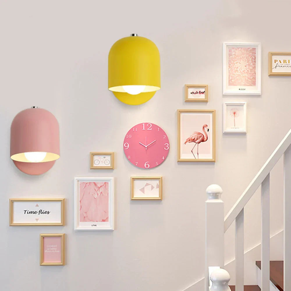 DecorBites™ Iron Art Wall Light Fixture E27 for Bedroom Living Room Staircase Lighting