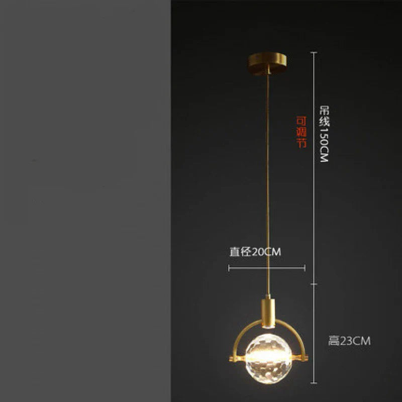 DecorBites™ Crystal LED Ceiling Lamp Chandelier Iron Art Bar Home Decor.
