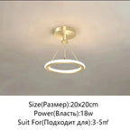 Nordic Minimalist Metal Pendant Light Chandelier