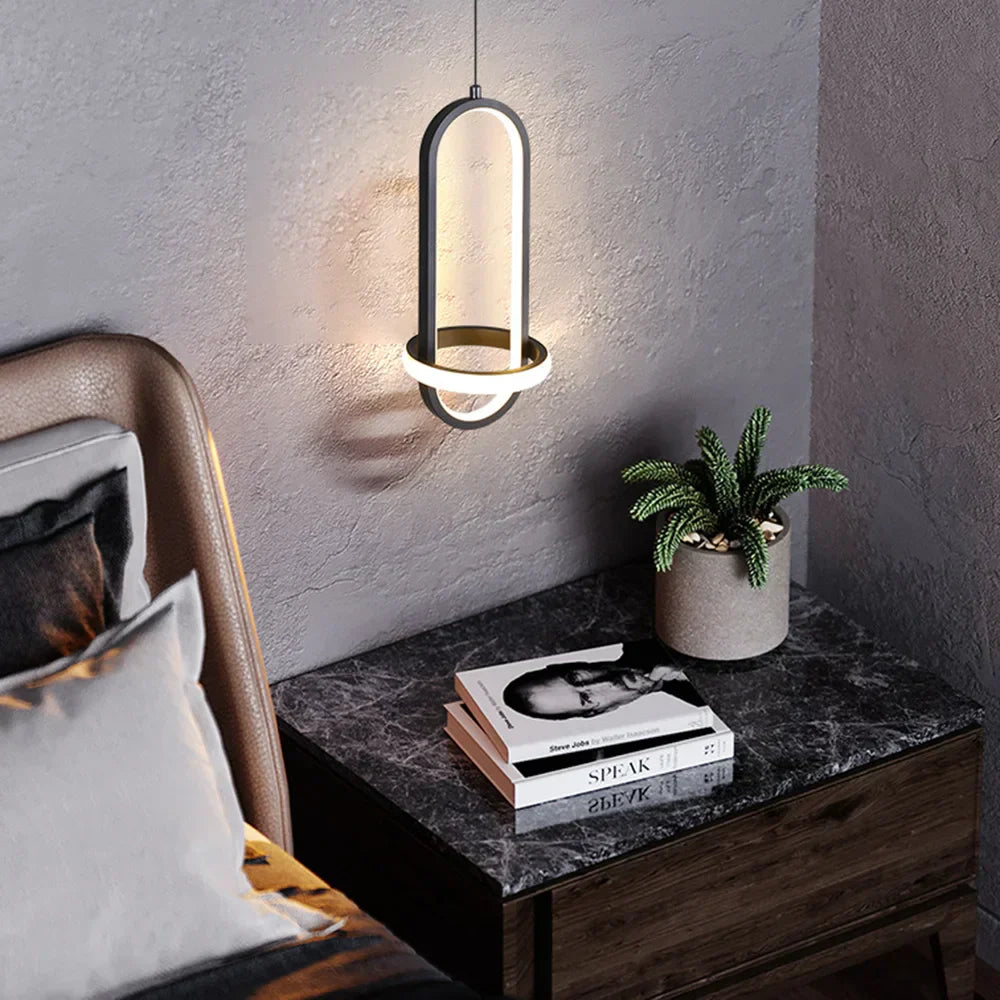 DecorBites™ ثريا معلقة بإضاءة LED لغرفة النوم وغرفة المعيشة - تصميم عصري بسيط