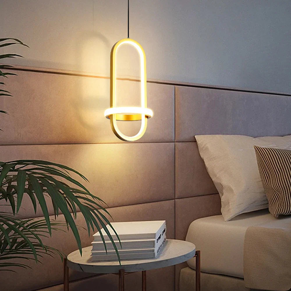 DecorBites™ ثريا معلقة بإضاءة LED لغرفة النوم وغرفة المعيشة - تصميم عصري بسيط