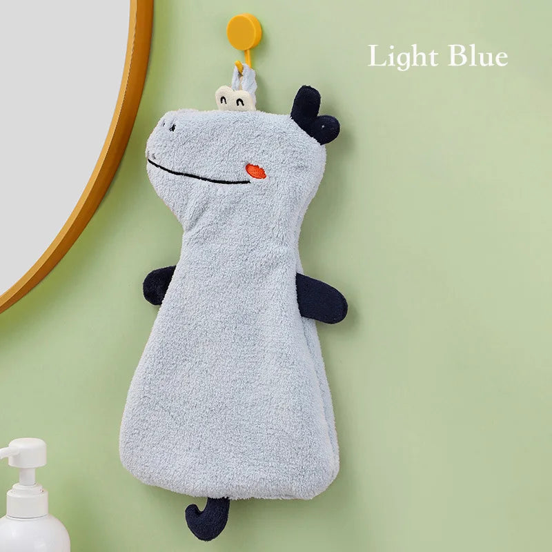 DecorBites™ Double-layer Coral Velvet Hand Towel: Absorbent, Quick Dry, Skin-friendly Kitchen Bathroom Towels