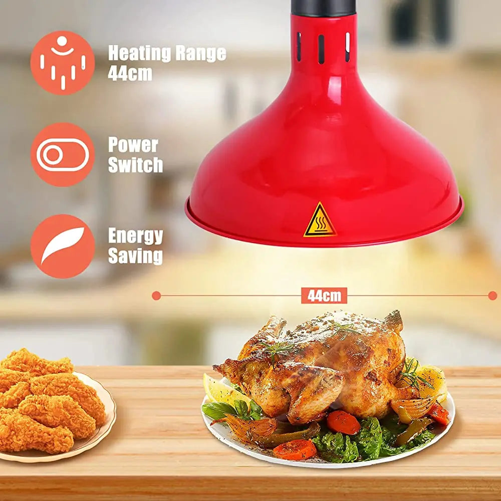 DecorBites™ Electric Heat Lamp Telescopic Food Preservation Pendant Light for Restaurants