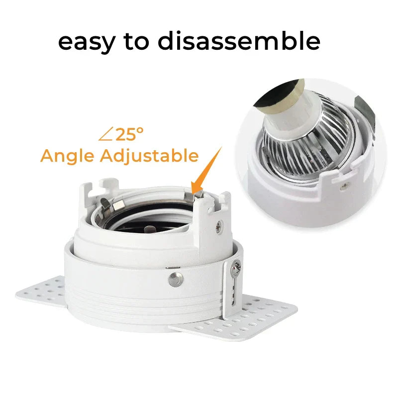 DecorBites™ Adjustable Recessed LED Ceiling Downlight for GU10/MR16/MR11 Bulbs