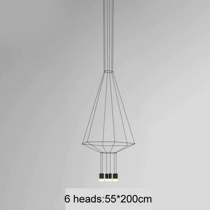 DecorBites™ Industrial Iron Art LED Pendant Light - Black Minimalist Wall Lamp