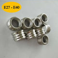 حامل مصباح DecorBites™ E40: محول مقبس لمبة إضاءة E27 إلى E40 - عبوة من 10 قطع