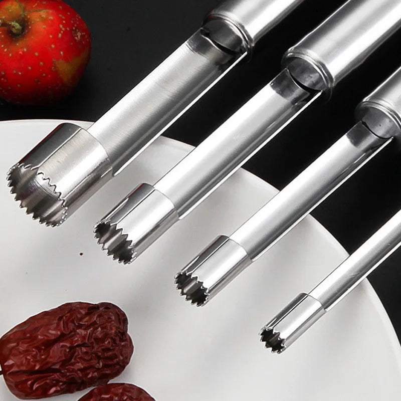 DecorBites™ Fruit Core Remover Slicer Knife, Stainless Steel Apple Pear Date Twister