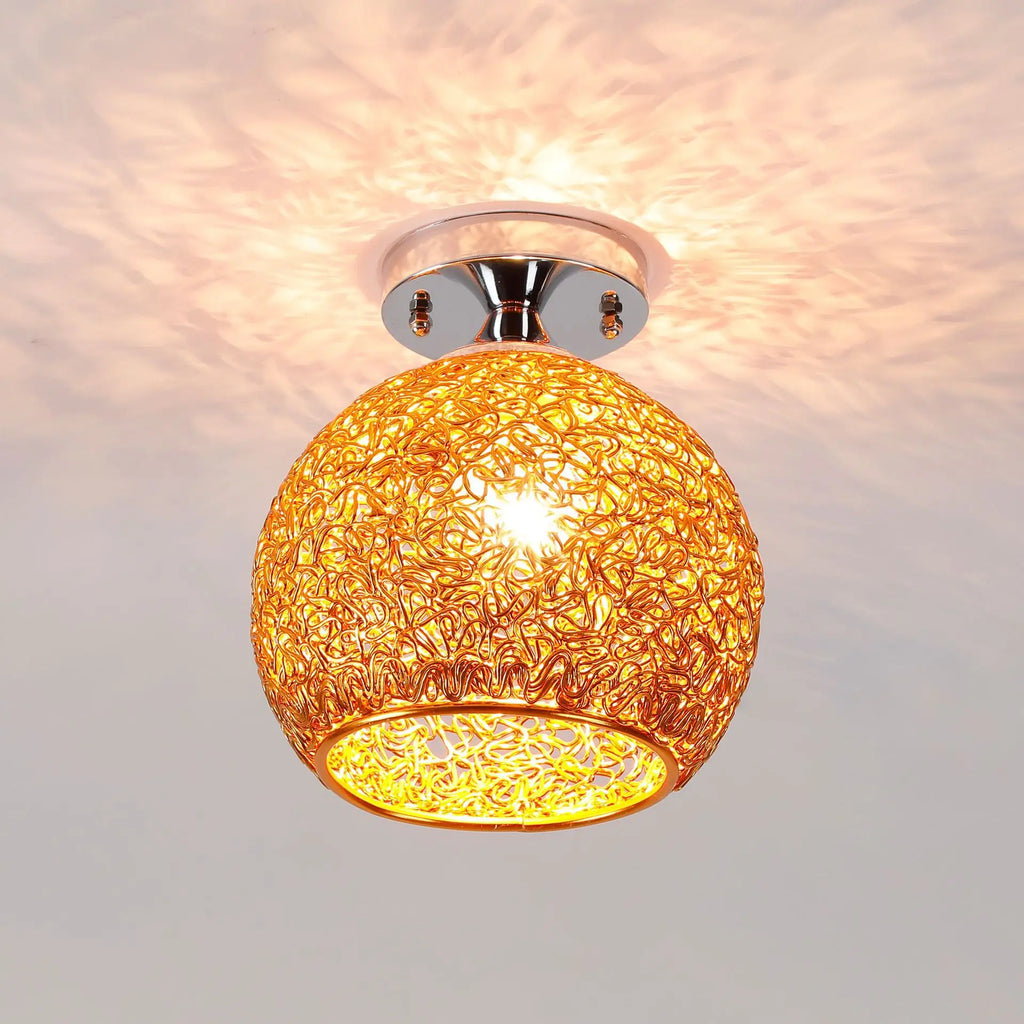 DecorBites™ Glass Ball LED Ceiling Lights for Home Decor and Minimalist Living Rooms