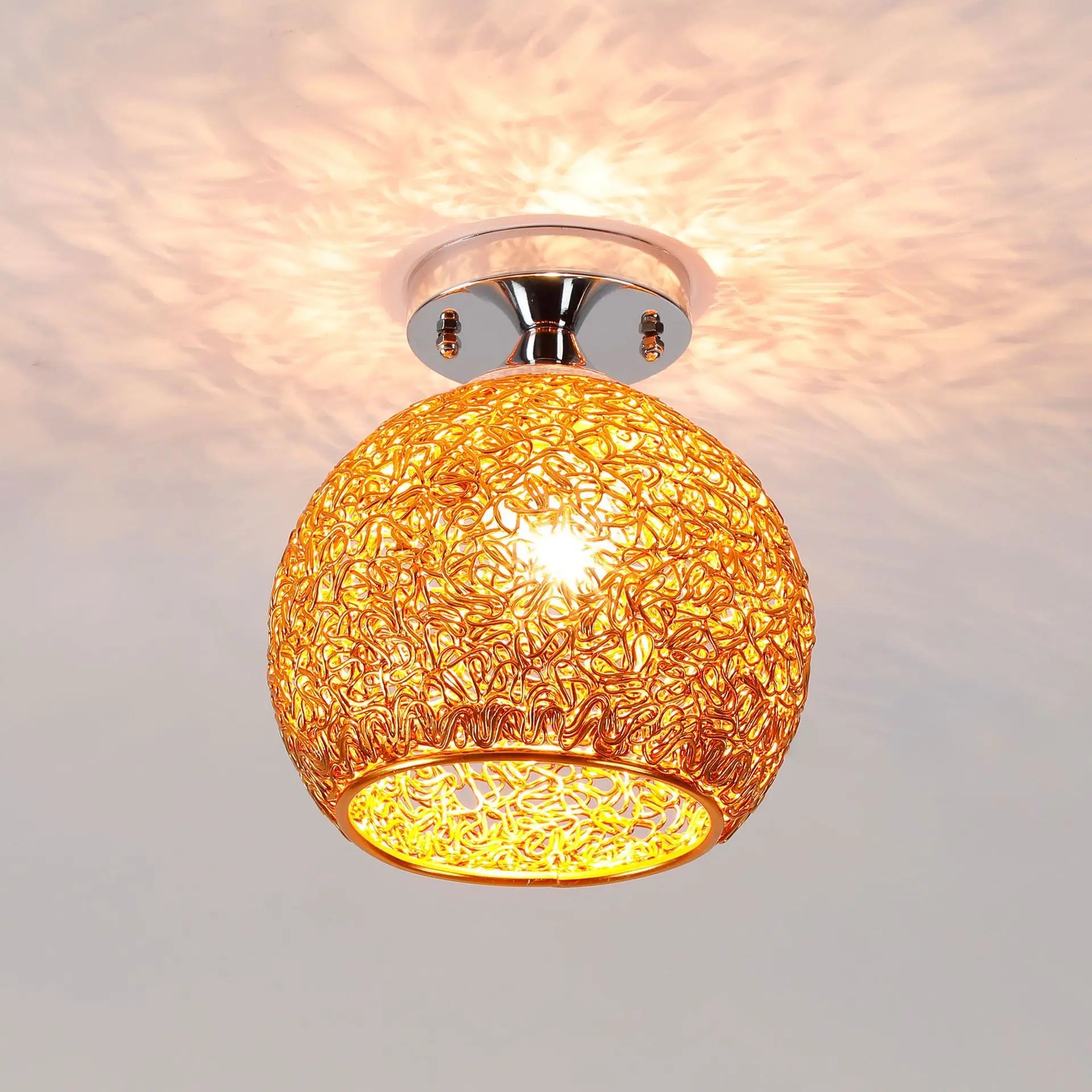DecorBites™ Glass Ball LED Ceiling Lights for Home Decor and Minimalist Living Rooms