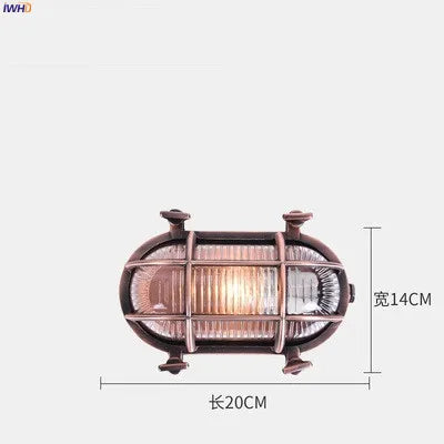 DecorBites™ مصباح حائط صناعي خارجي مقاوم للماء LED للفناء والحديقة والشرفة