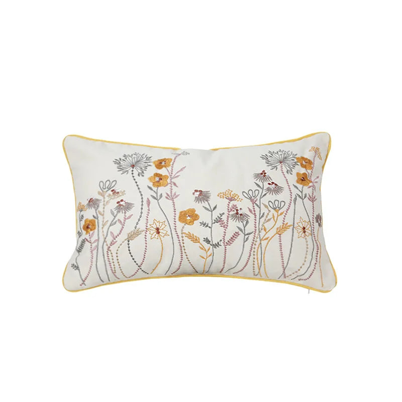 غطاء وسادة DecorBites™ Dandelion Floral باللون الأصفر لتزيين المنزل