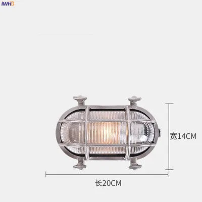 DecorBites™ مصباح حائط صناعي خارجي مقاوم للماء LED للفناء والحديقة والشرفة