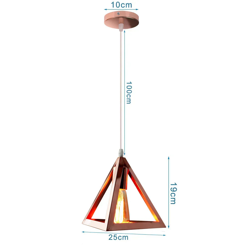 DecorBites™ مصابيح متدلية صناعية E27 LED مصباح معلق إضاءة عصرية للمنزل