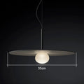 DecorBites™ Glass Flying Saucer Chandelier - LED Hardware Pendant Lighting for Living Room