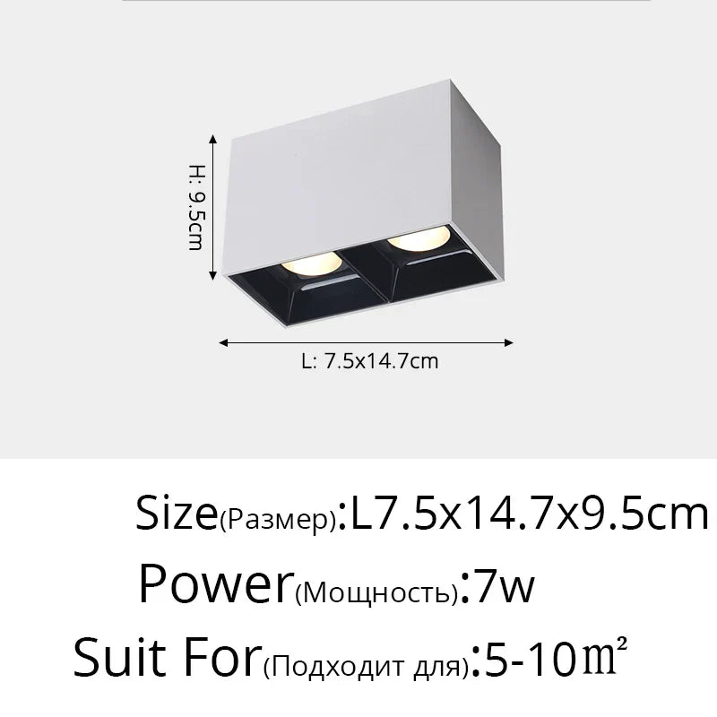 Plafonniers spots orientables à LED DecorBites™ pour mur de fond et allée