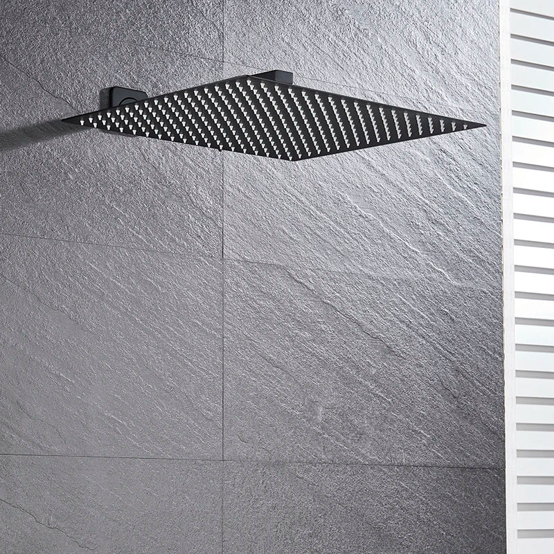 DecorBites™ 16" Luxury Rain Shower Head with Wall Mounted Shower Arm - Bathroom Accessory