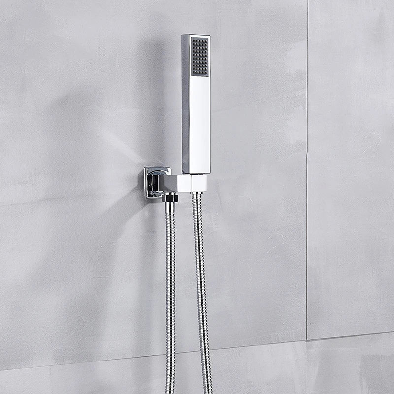 DecorBites™ 16" Big Rain Shower Faucet Set with Handshower & Brass Spout
