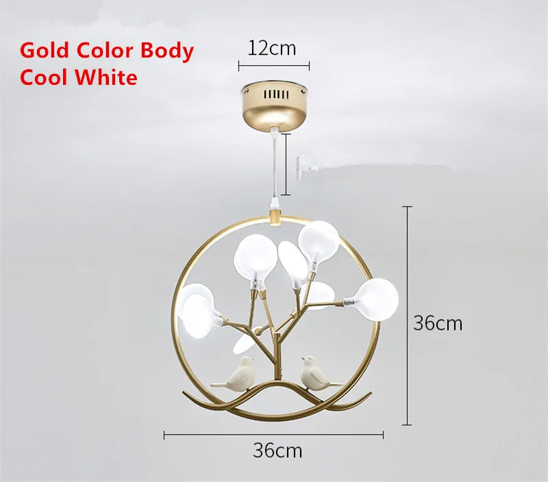 ثريا كرة زجاجية ذهبية DecorBites™ بتصميم إسكندنافي للمنزل وغرفة الطعام والمطبخ والمطعم والردهة