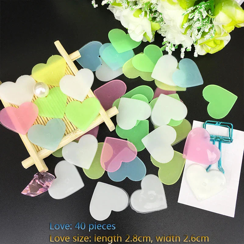 3D Stars Glow Dark Wall Stickers by DecorBites™ – Luminous Fluorescent Home Decor