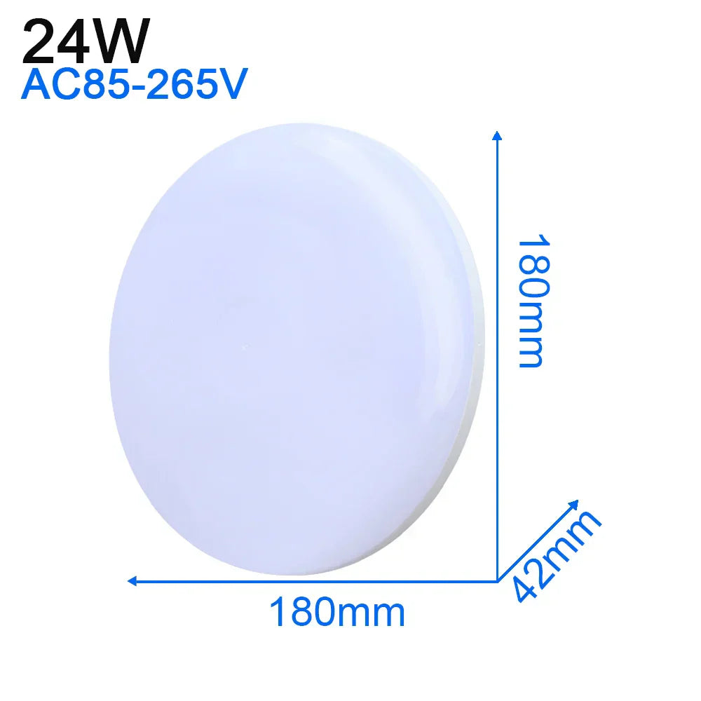 DecorBites™ LED Ceiling Light: Modern Ultra-thin Panel, 6-48W, Surface Mounted for Living Room