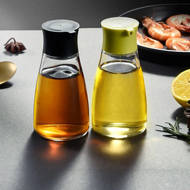 DecorBites™ 170ML Seasoning Bottle with Leak-Proof Design for Oil, Soy Sauce & Vinegar