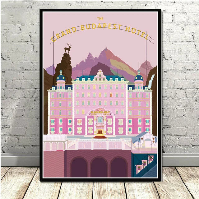 DecorBites™ Grand Budapest Hotel Minimalist Wall Poster for Stylish Home Decor