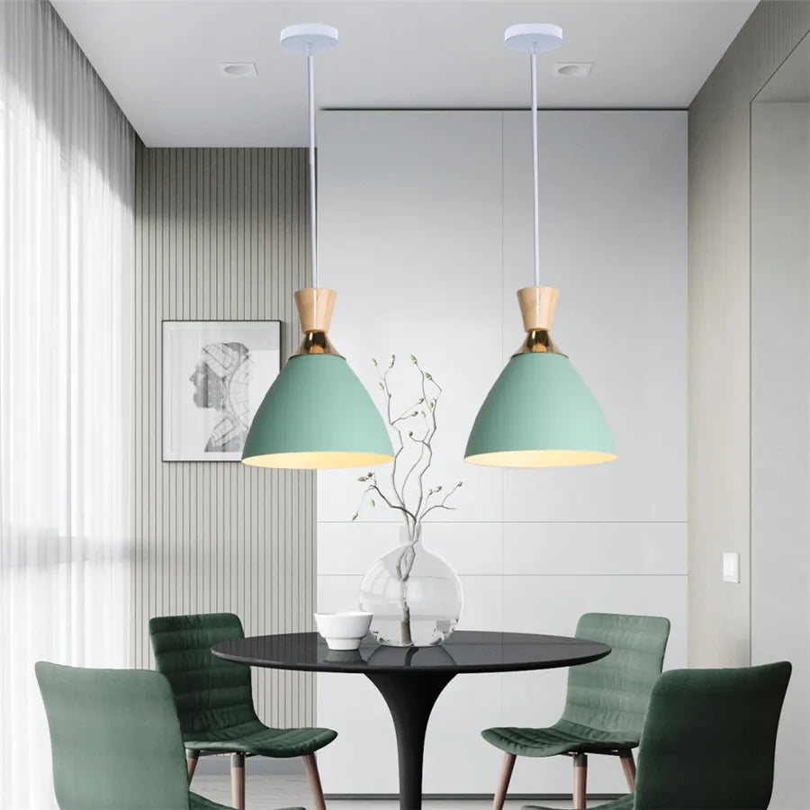 ثريا DecorBites™ LED: إضاءة متدلية نوردية E27 لديكور المنزل والمطعم والبار وغرفة النوم