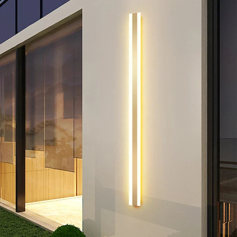 DecorBites™ Gold LED Outdoor Wall Sconce Modern Waterproof IP65 for Villa Porch Garden