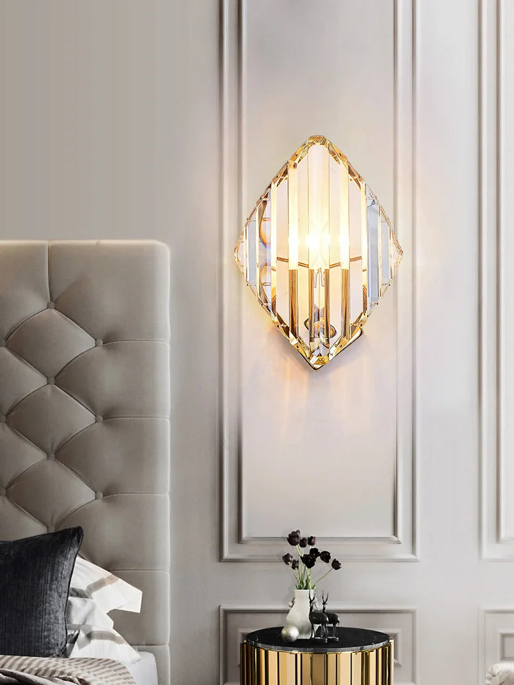DecorBites™ Crystal Wall Lamps Modern Sconce Light Fixture for Luxury Living Room Decoration