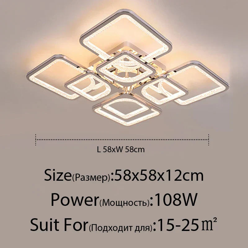ثريا DecorBites™ LED: إضاءة داخلية قابلة للتعتيم بالريموت لغرفة النوم والمطعم وغرفة المعيشة