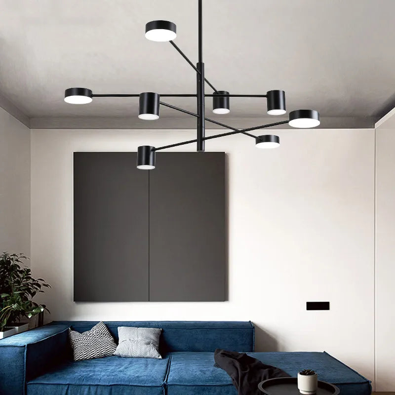 DecorBites™ LED Wrought Iron Chandelier for Living Room Bedroom Interior Lighting