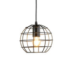 Vintage Black Metal Edison Pendant Light