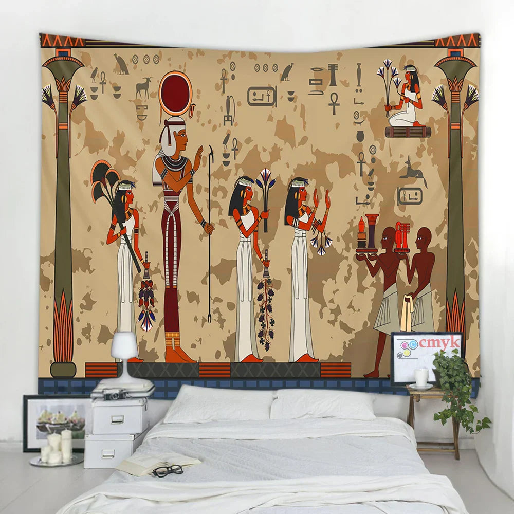 DecorBites™ Egyptian Egypt Tapestry Wall Hanging Home Decor Throw Bedspread Art Home Decor